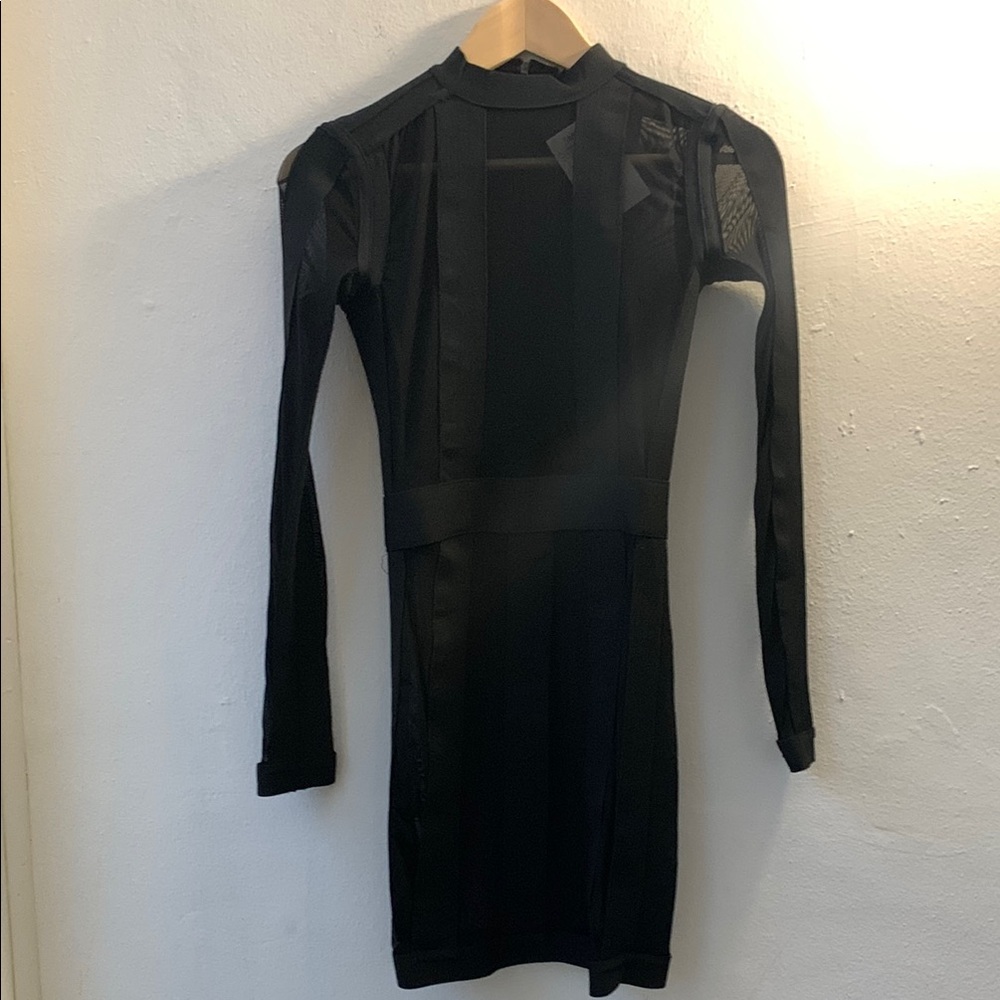 Banjul Chic Black Long Sleeve Dress